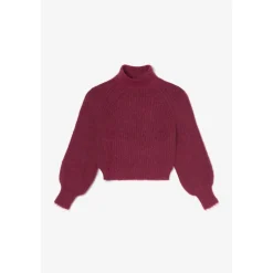 Pull fille, Streetgi framboise chiné rouge