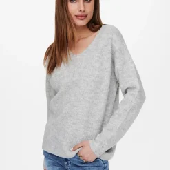 Pull gris foncé mélange Ria
