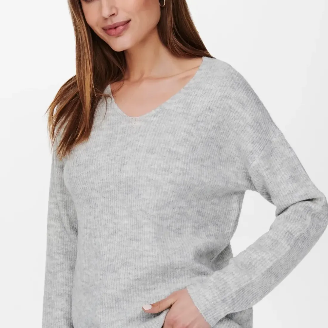 Pull gris foncé mélange Ria