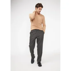 Pull homme col V ZAHER en cachemire beige