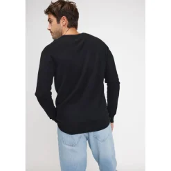 Pull homme col V ZAHER en cachemire noir