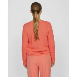 Pull manches longues en maille Idalo rose Lily