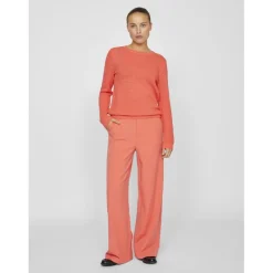 Pull manches longues en maille Idalo rose Lily