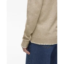 Pull manches longues en mailles Ril marron Alia