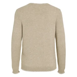 Pull manches longues en mailles Ril marron Alia