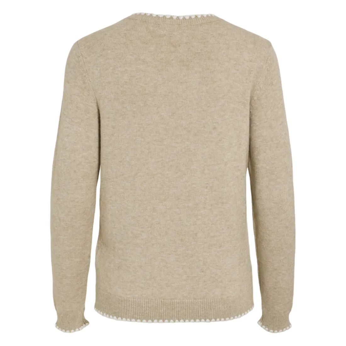 Pull manches longues en mailles Ril marron Alia
