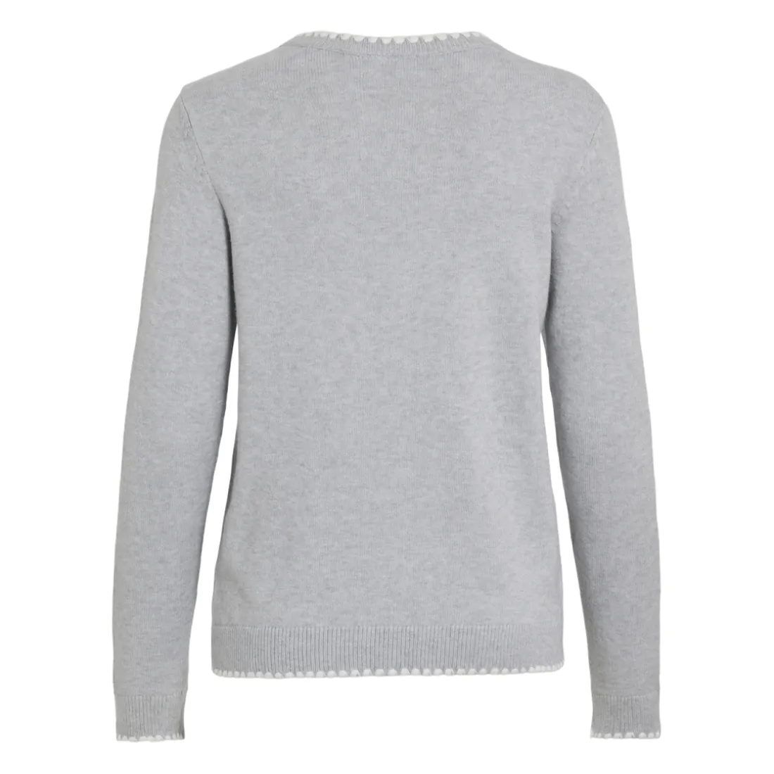 Pull manches longues en mailles Ril gris Luna