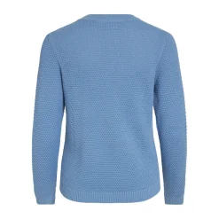 Pull manches longues en maille Idalo turquoise Lila