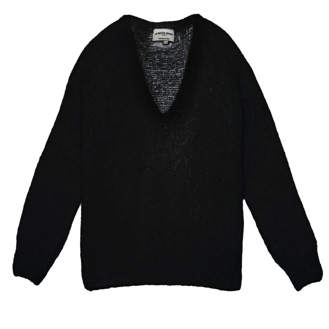 Pull MELANIE noir en mohair
