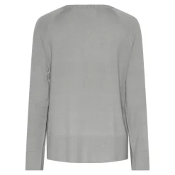 Pull over manches longues Sia gris en viscose Yara