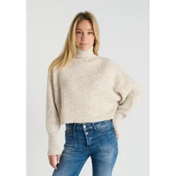 Pull SAIAGI beige Trix en coton