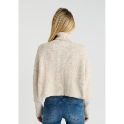 Pull SAIAGI beige Trix en coton