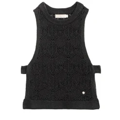 Pull sans manches MIRO noir en coton