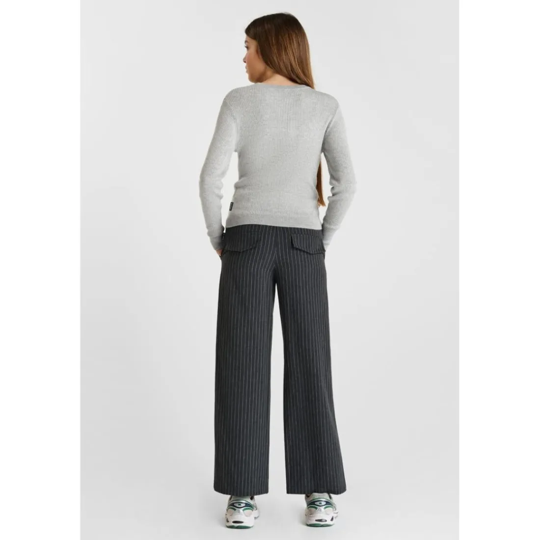 Pull STEFYGI gris en viscose Alia