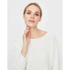 Pull-overs Col bateau Manches 3/4 blanc