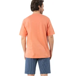 Pyjama court col V homme coton Bio Eminence multicolore