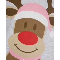 Pyjama de noel fille - gris en coton