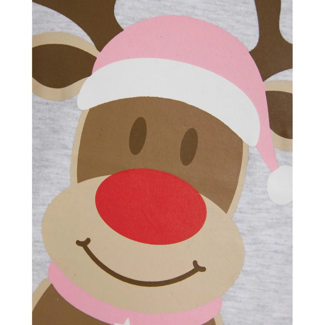 Pyjama de noel fille - gris en coton