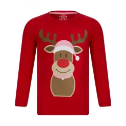 Pyjama de noel fille - rouge en coton