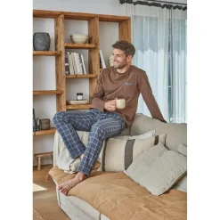 Pyjama Febrice marron taupe