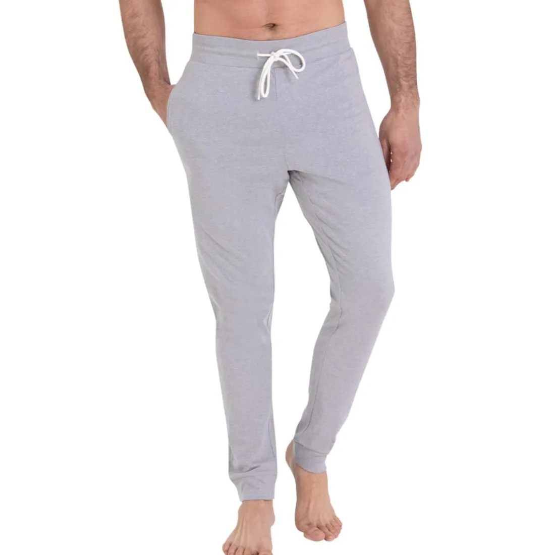 Pyjama long col rond homme Sport Athena multicolore en coton