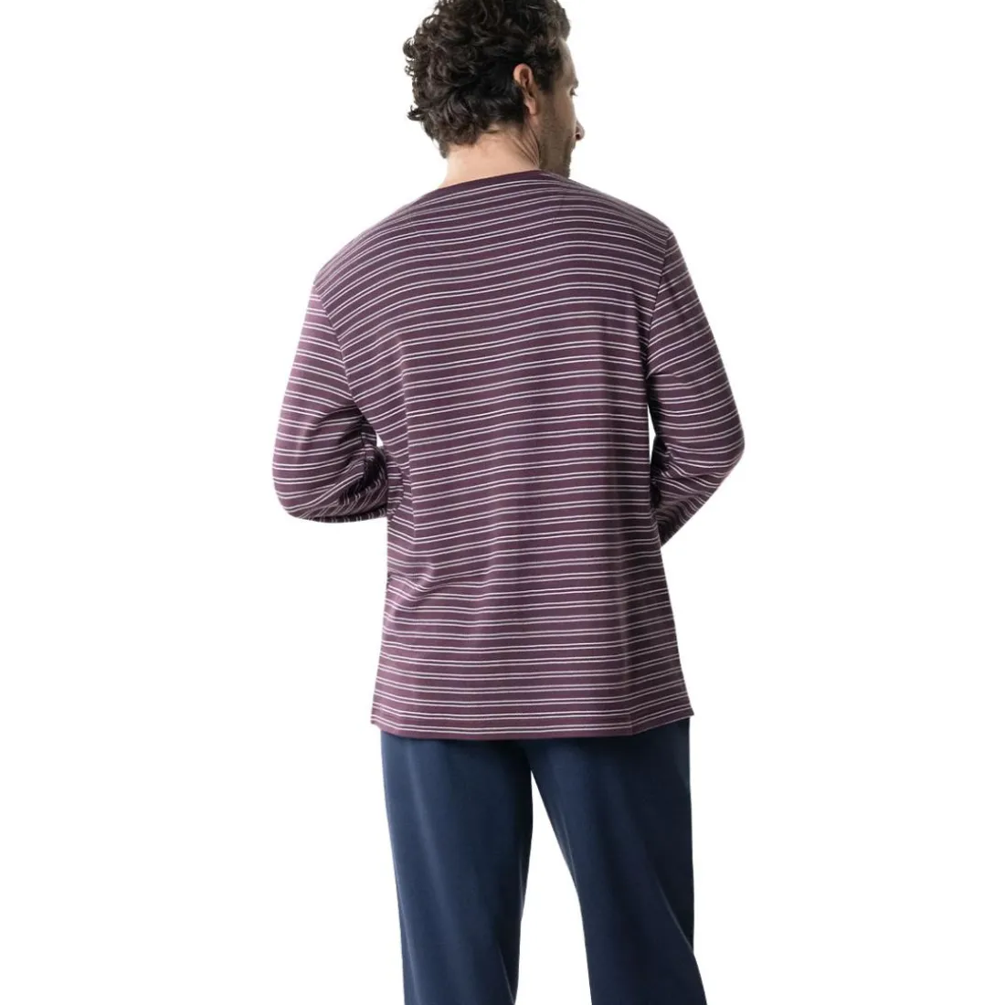 Pyjama long homme Interlock Eminence multicolore en coton