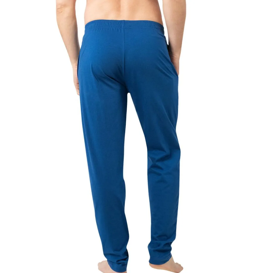 Pyjama long ouvert homme Coton Bio Eminence bleu