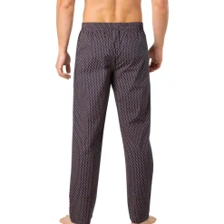 Pyjama long ouvert homme Popeline Eminence bleu en coton