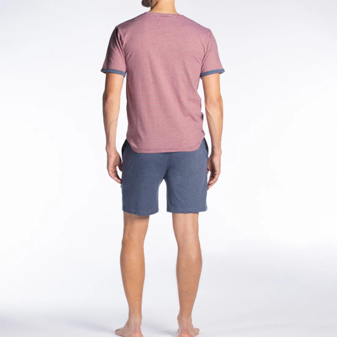 Pyjama short, manches longues vert