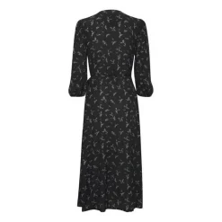 Robe à fleurs légère femme bleu stone en viscose