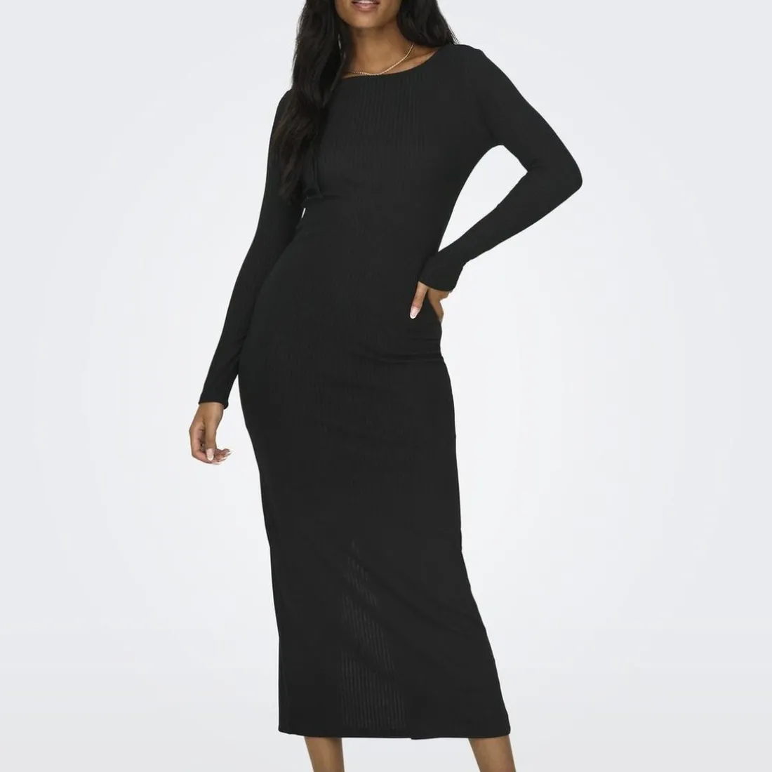 Robe à manches longues Emma noir
