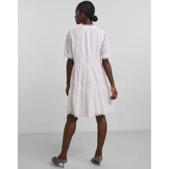 Robe babydoll broderie anglaise blanche Anna en coton