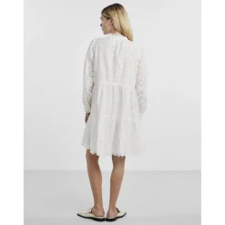 Robe broderie anglaise blanc Kali en coton