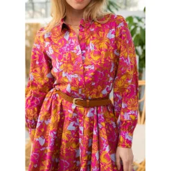 Robe CALLA rose en coton