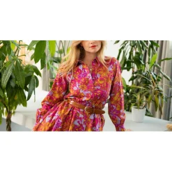 Robe CALLA rose en coton
