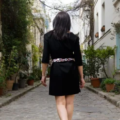Robe Caméléon noire en viscose
