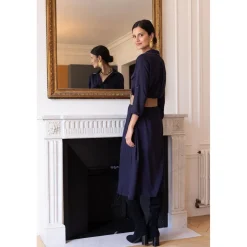 Robe chemise ceinturée Dandy en viscose