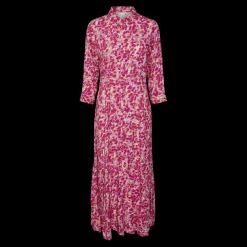 Robe chemise rose en viscose Kara