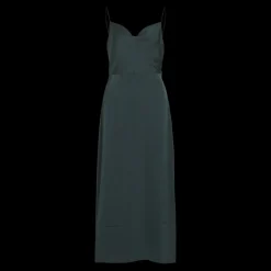 Robe col en v turquoise Kaye