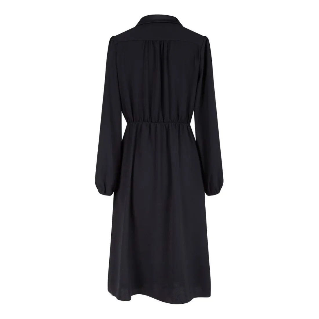 Robe courte à manches longues noir pour femme