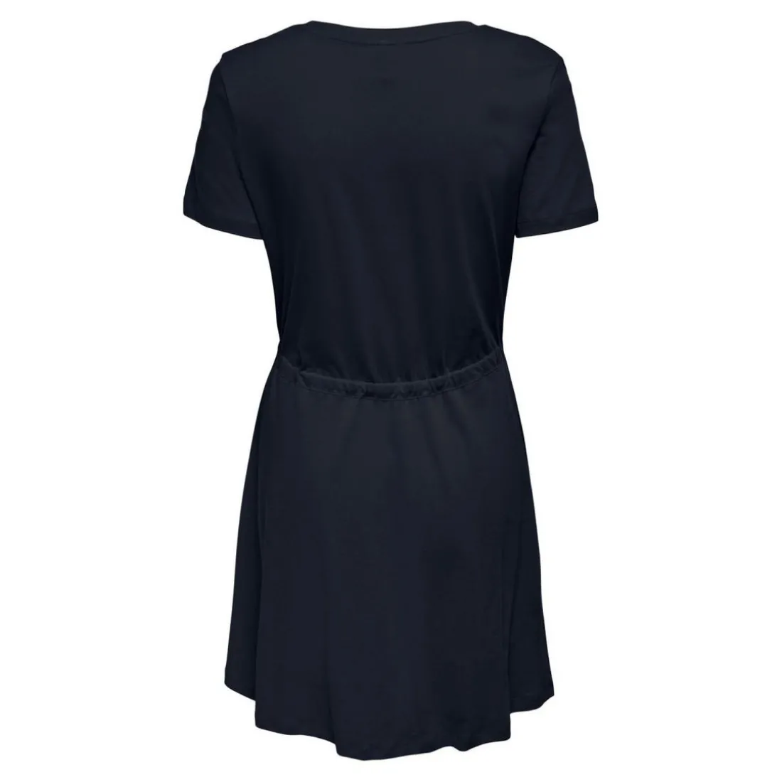 Robe courte Col en V Manches courtes Au-dessus du genou bleu