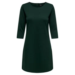 Robe courte Col rond Manches 3/4 Au-dessus du genou vert