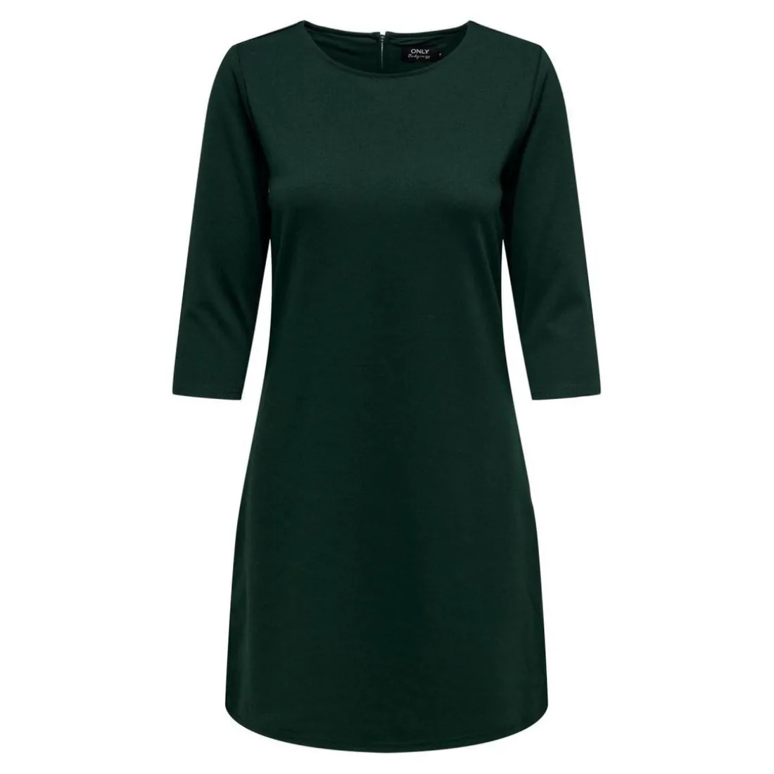 Robe courte Col rond Manches 3/4 Au-dessus du genou vert
