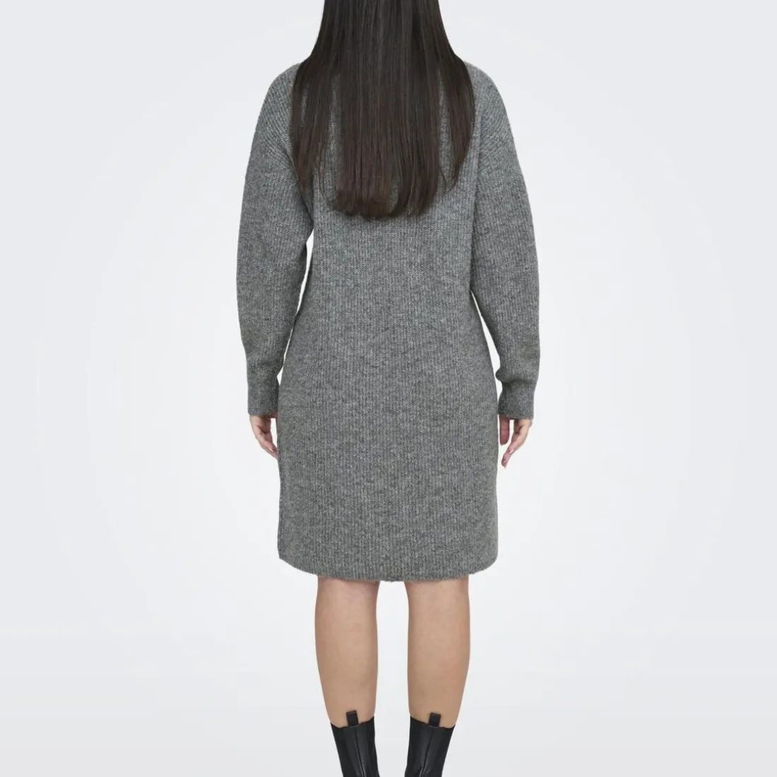 Robe courte col zippé Tokyo gris Eve