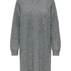 Robe courte col zippé Tokyo gris Eve