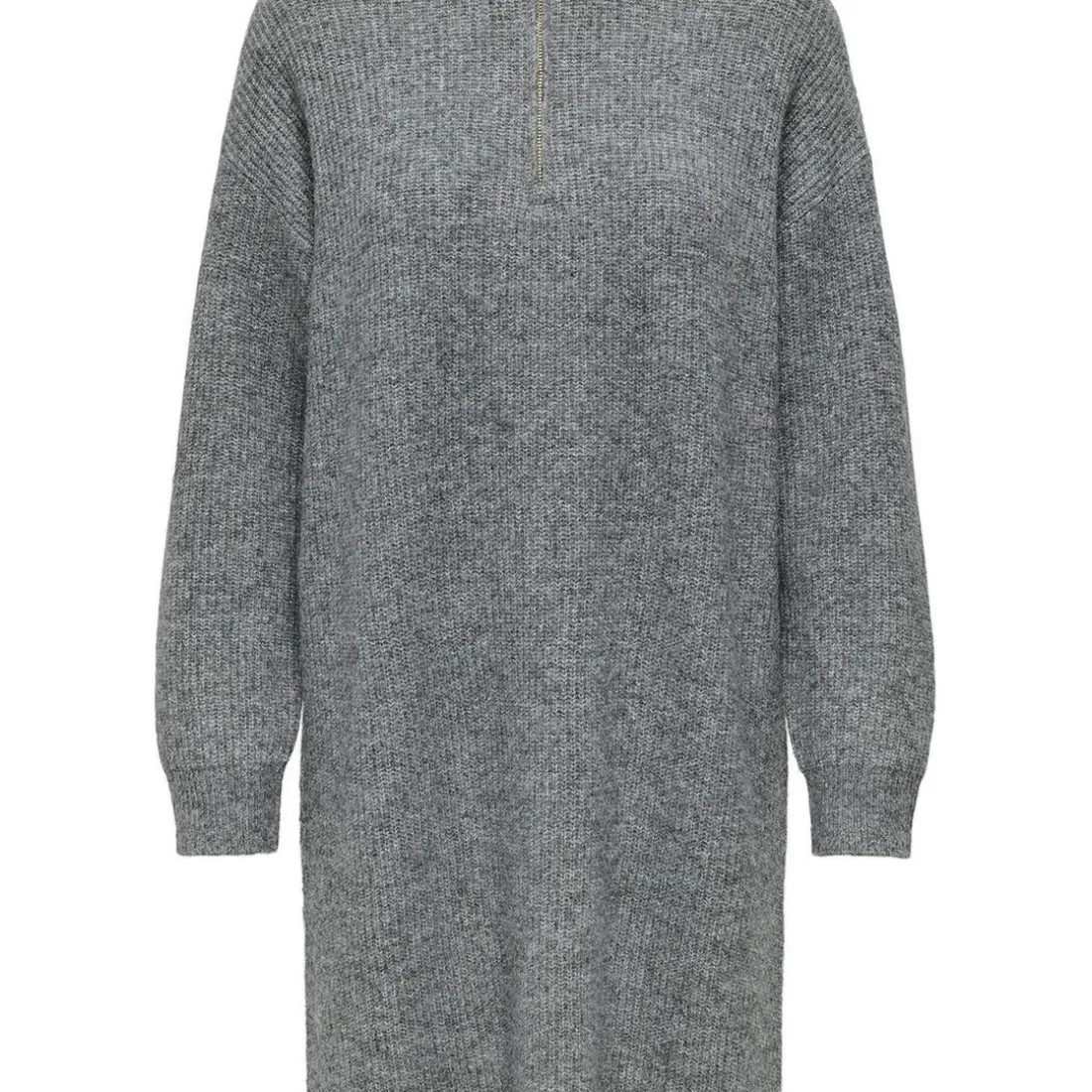 Robe courte col zippé Tokyo gris Eve