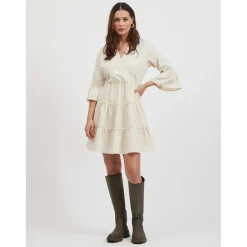 Robe courte courte gris clair
