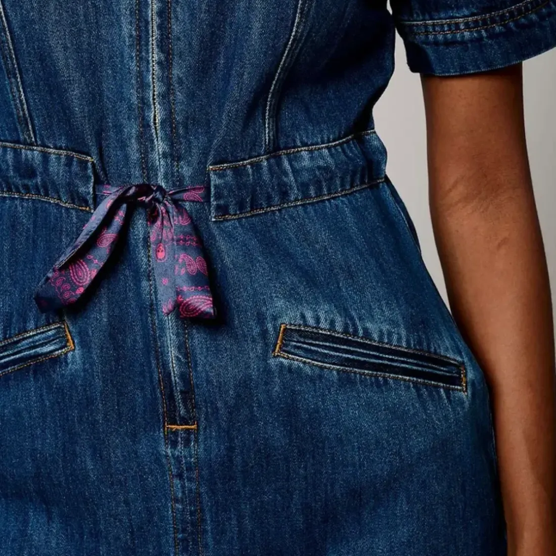 Robe courte en coton Brat denim
