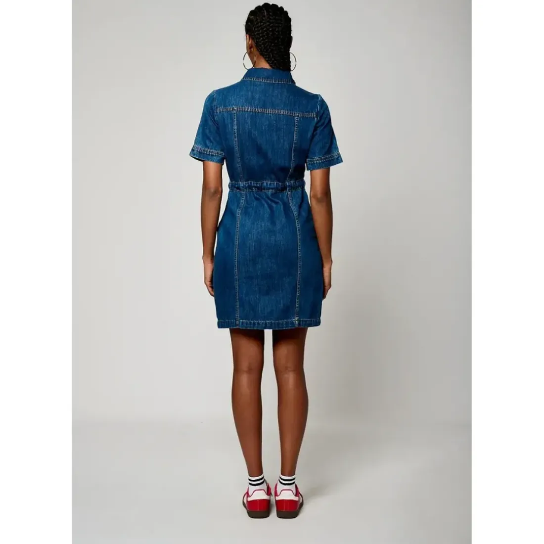 Robe courte en coton Brat denim