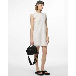 Robe courte en dentelle Colline blanc écru Daisy